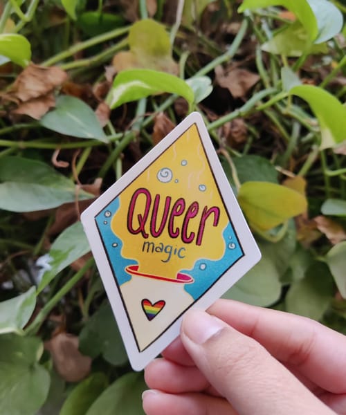 Queer magic sticker